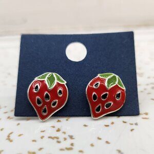 BFD- Small Strawberry Stud Earrings